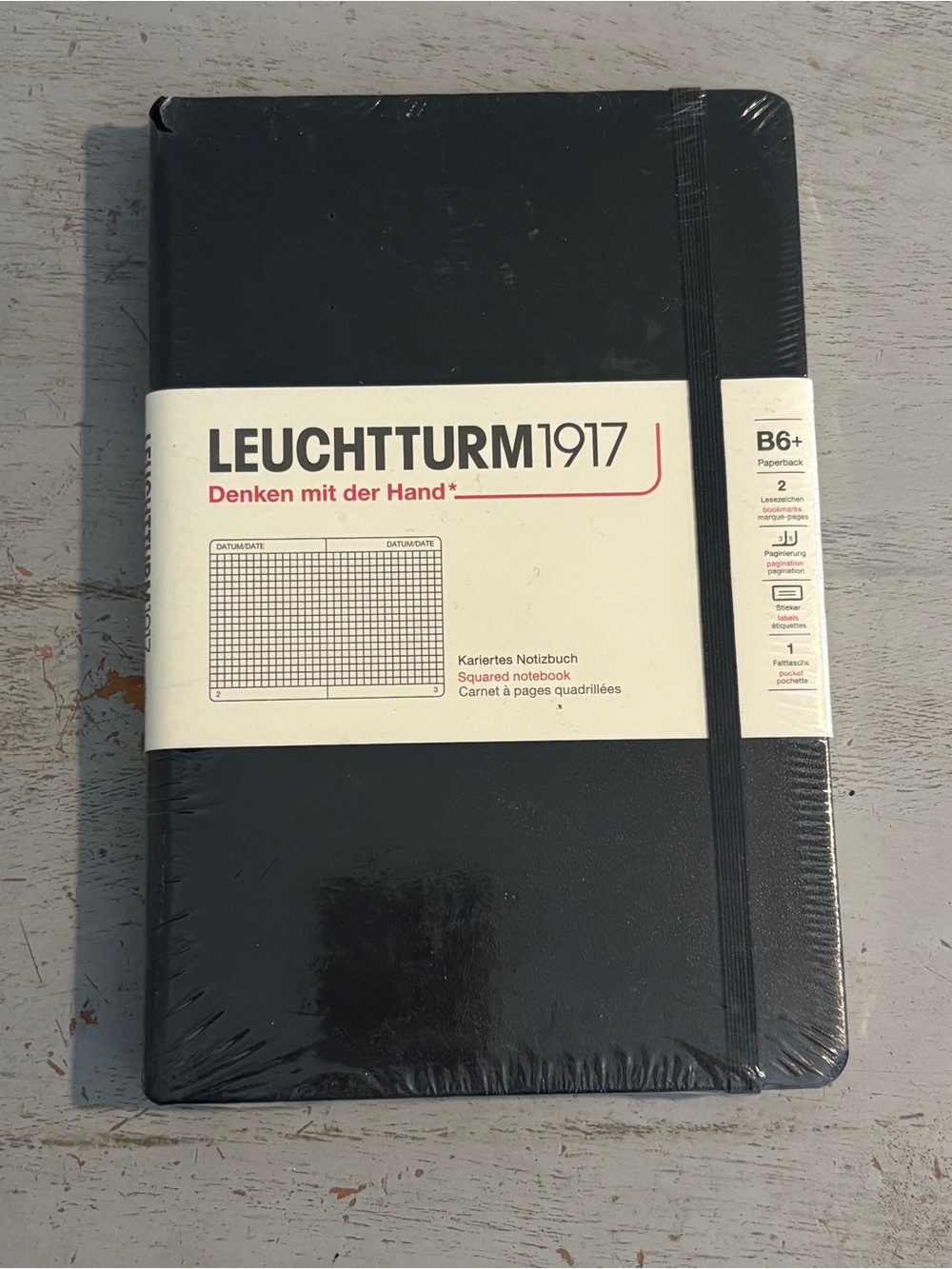Black Hardcover Notebook B6+